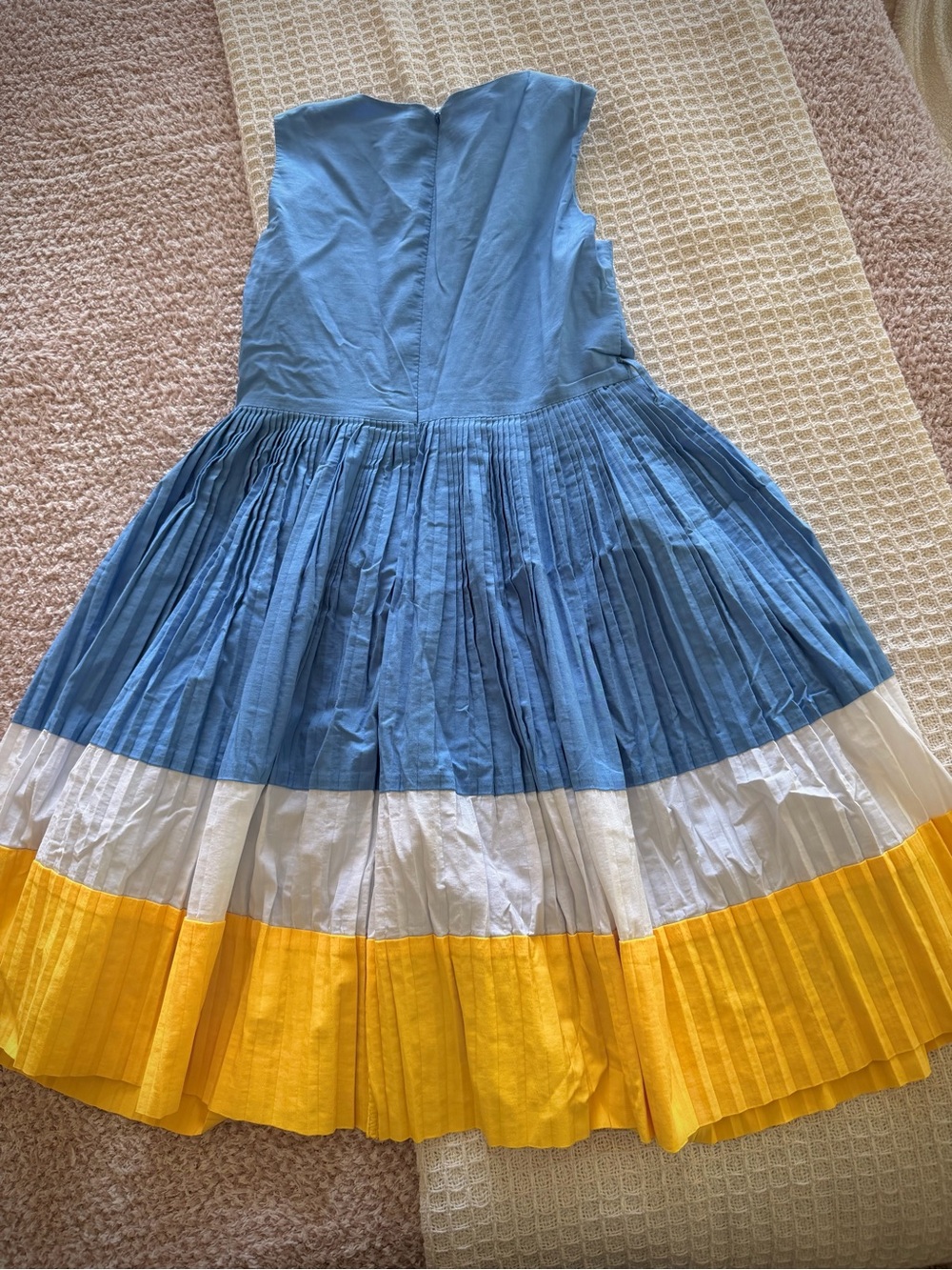 The Children’s Place blue, white, yellow, flowy dress - Picture 3 of 7